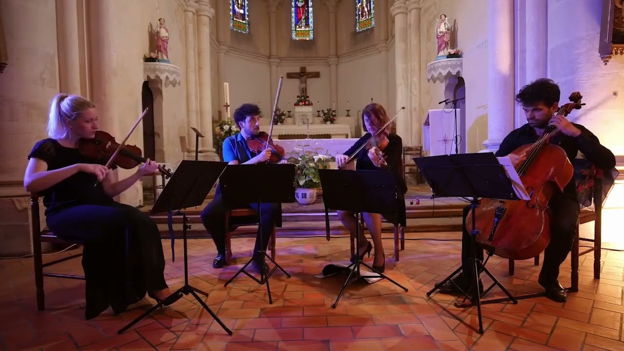 string 4tet for wedding in france bordeaux classical music ceremony cocktail live Wedding Reception (vidéo)